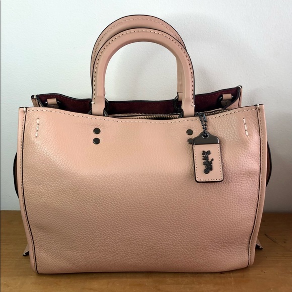 Coach 1941 Rogue 30 Nude Pink with Glitter Novelty Strap - Picture 3 of 12
